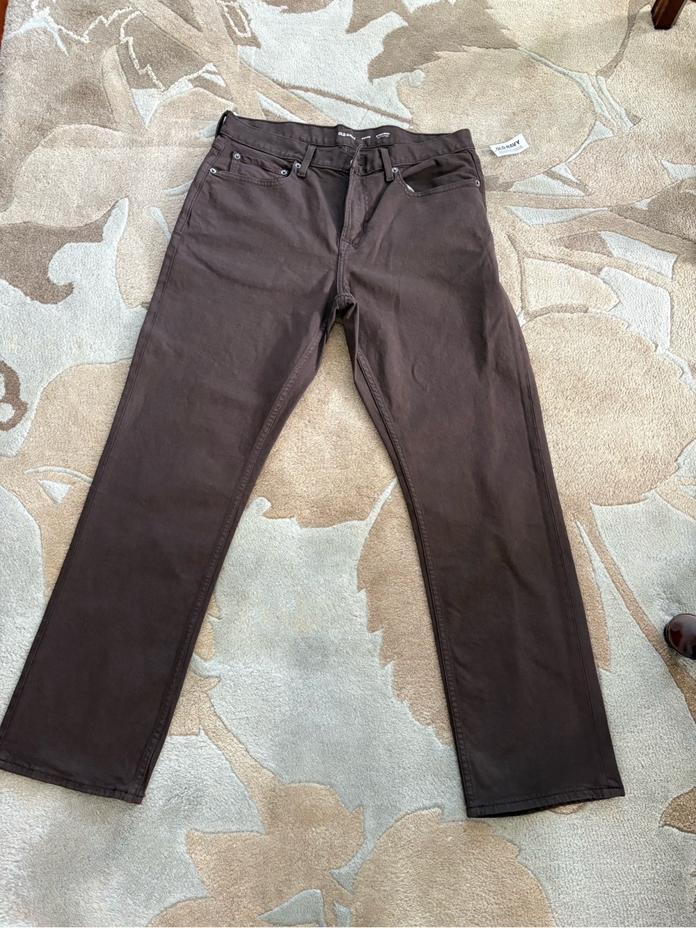 Old Navy Men's Brown Straight-Leg Jeans
